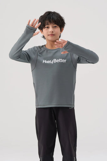 Antibacterial Performance Long Sleeve Tee Boys - FAMILYWEAR