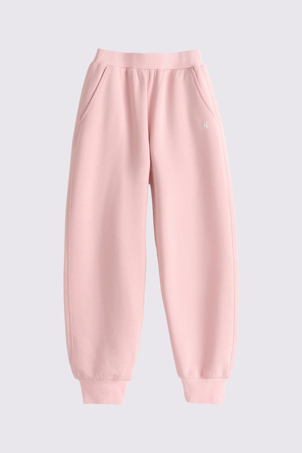 Girls pink sweatshirt jogger set with sneakers