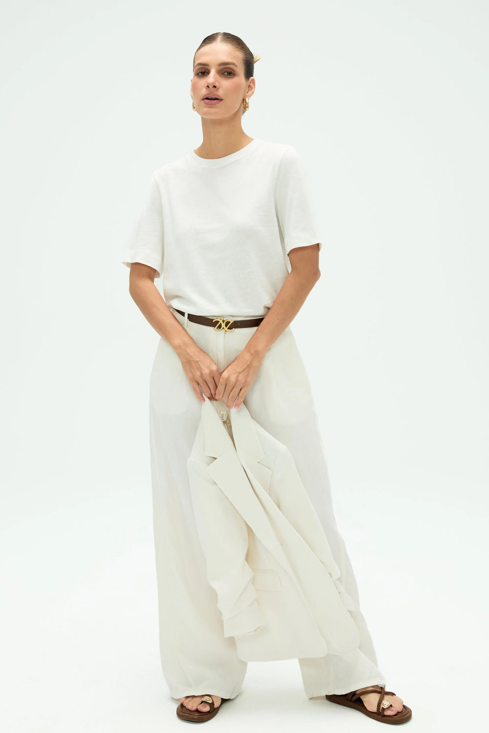 Women’s Modern Essential Crewneck Tee- Cloud - FAMILYWEAR