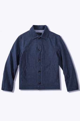 Men’s Utility Denim Overshirt Jacket - Indigo Rinse