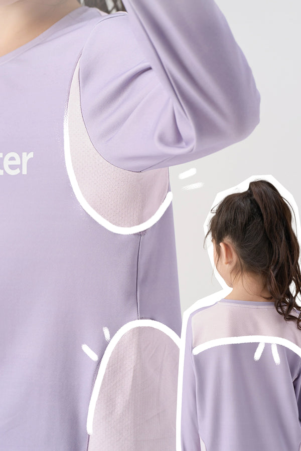 Antibacterial Performance Long Sleeve Tee Girls - FAMILYWEAR