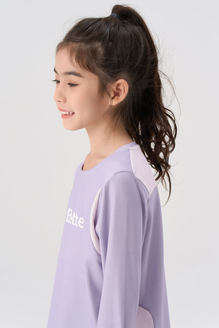 Antibacterial Performance Long Sleeve Tee Girls - FAMILYWEAR