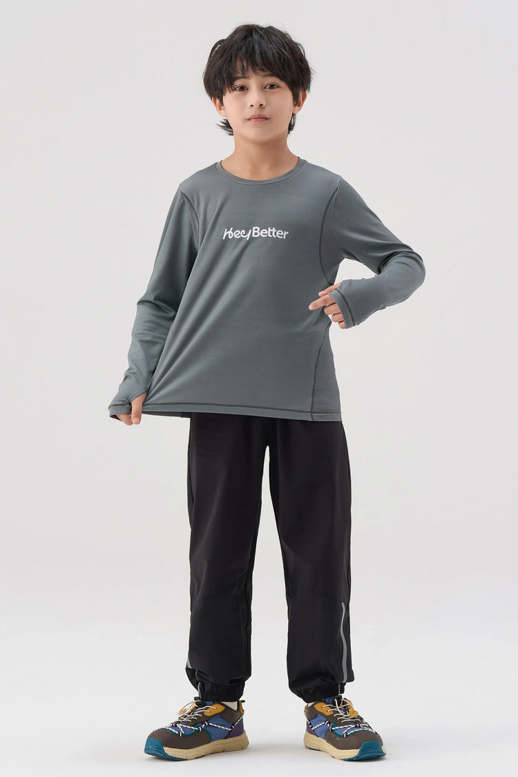 Antibacterial Performance Long Sleeve Tee Boys - FAMILYWEAR