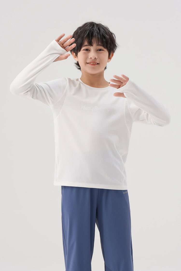Antibacterial Performance Long Sleeve Tee Boys - FAMILYWEAR