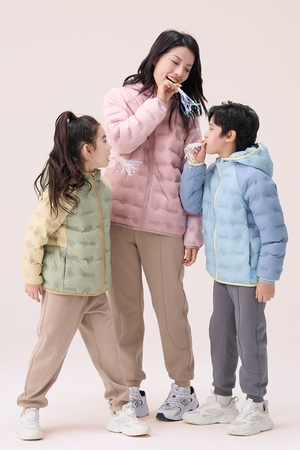 Lightweight Goose Down Hooded Coat Girls
