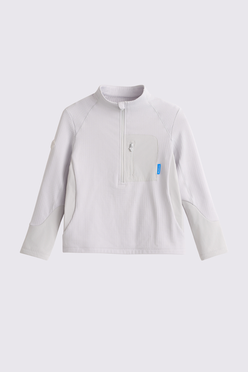 Boys Quick-Dry Grid Fleece Pullover