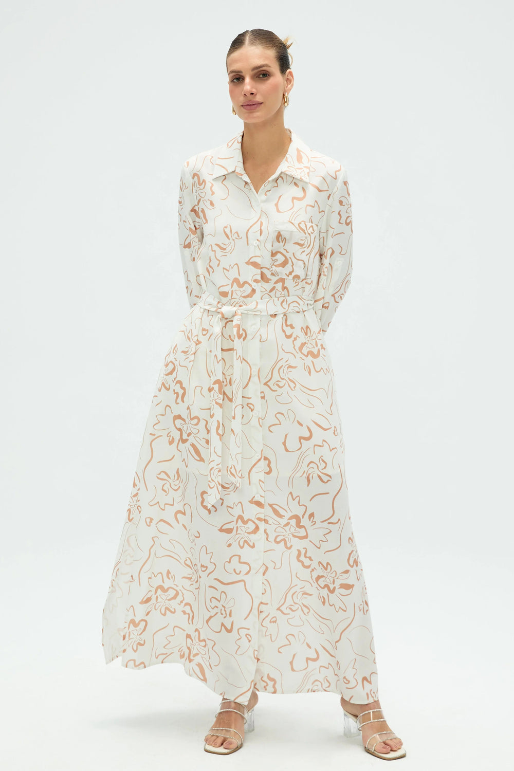 Women’s Belted Shirt Dress