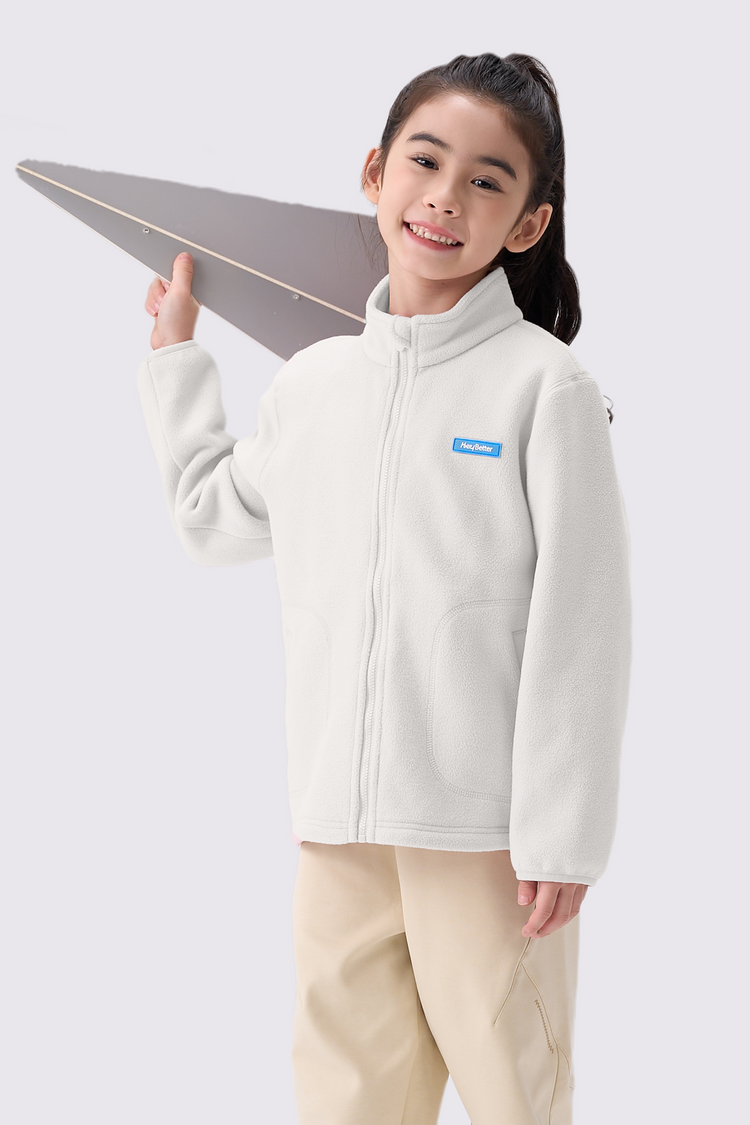 Girls Lightweight Extra-Warm Fleece Jacket