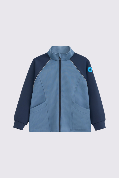 Boys Grid-Fleece Windproof Jacket