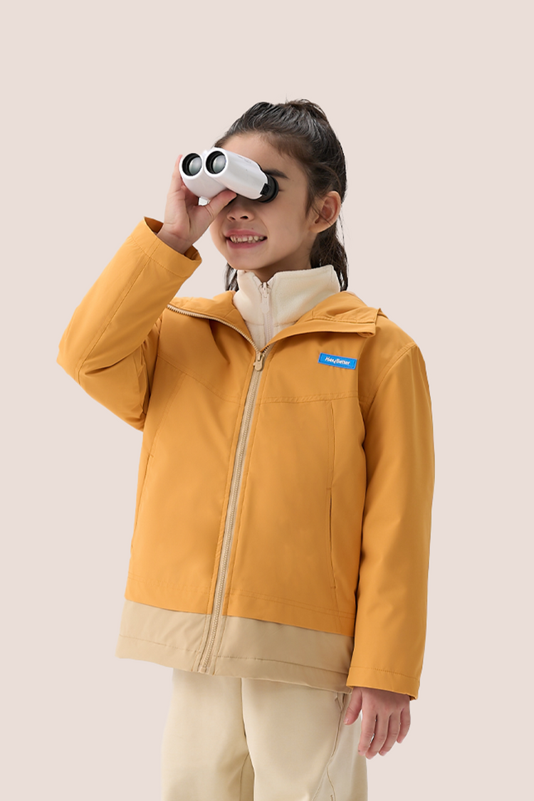 Girls Waterproof Windproof Fleece Jacket