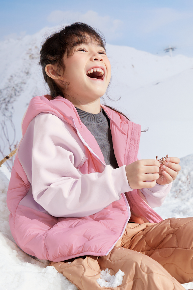 Girls Colorblock Down Jacket
