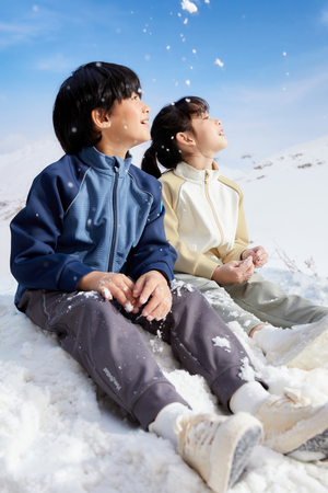 Grid-Fleece Windproof Jacket Boys