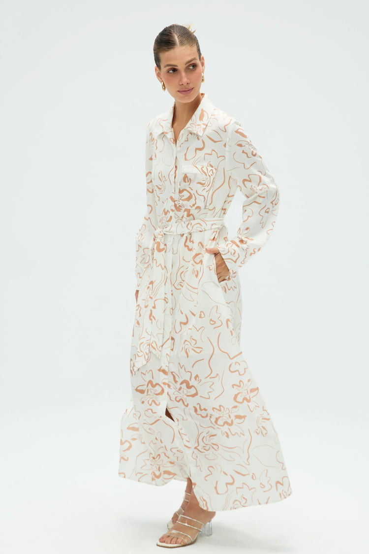 Women’s Belted Shirt Dress