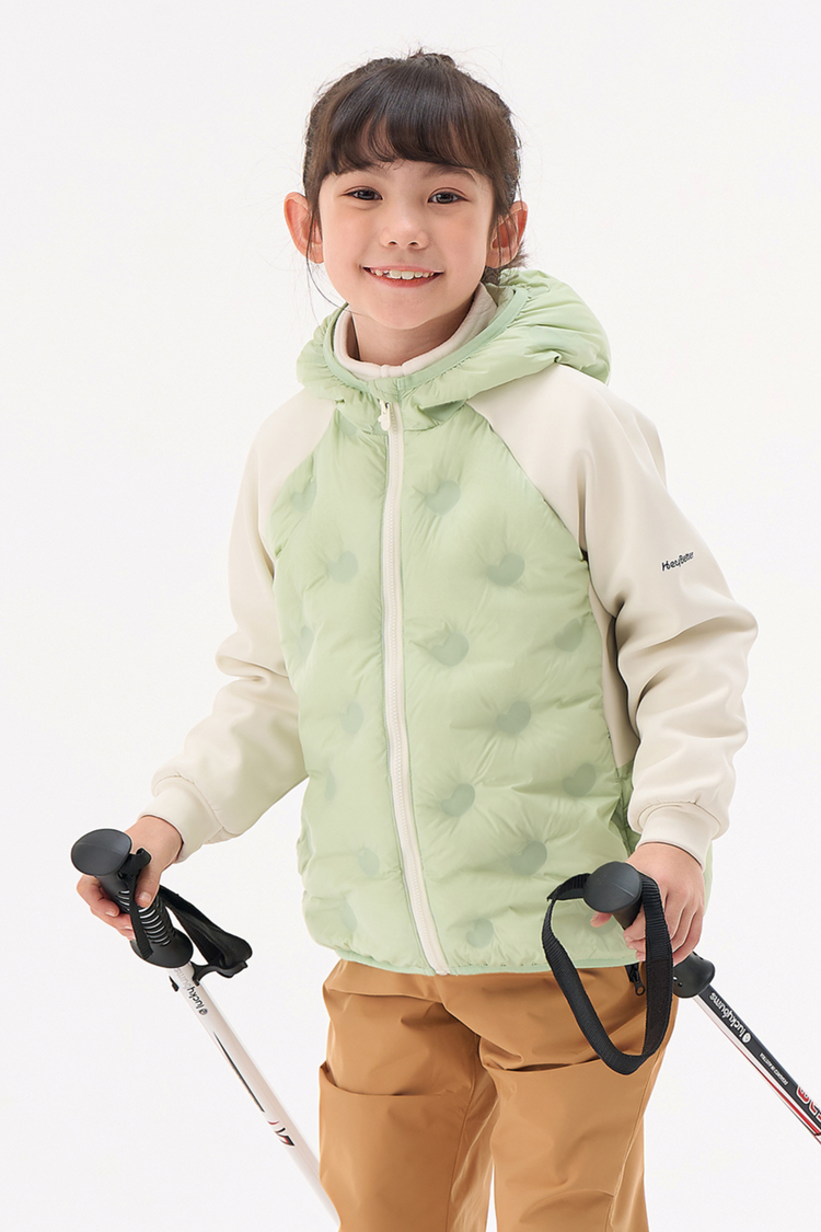 Girls Colorblock Down Jacket