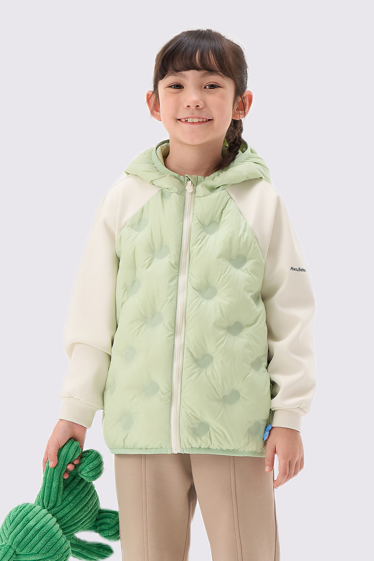 Girls Colorblock Down Jacket