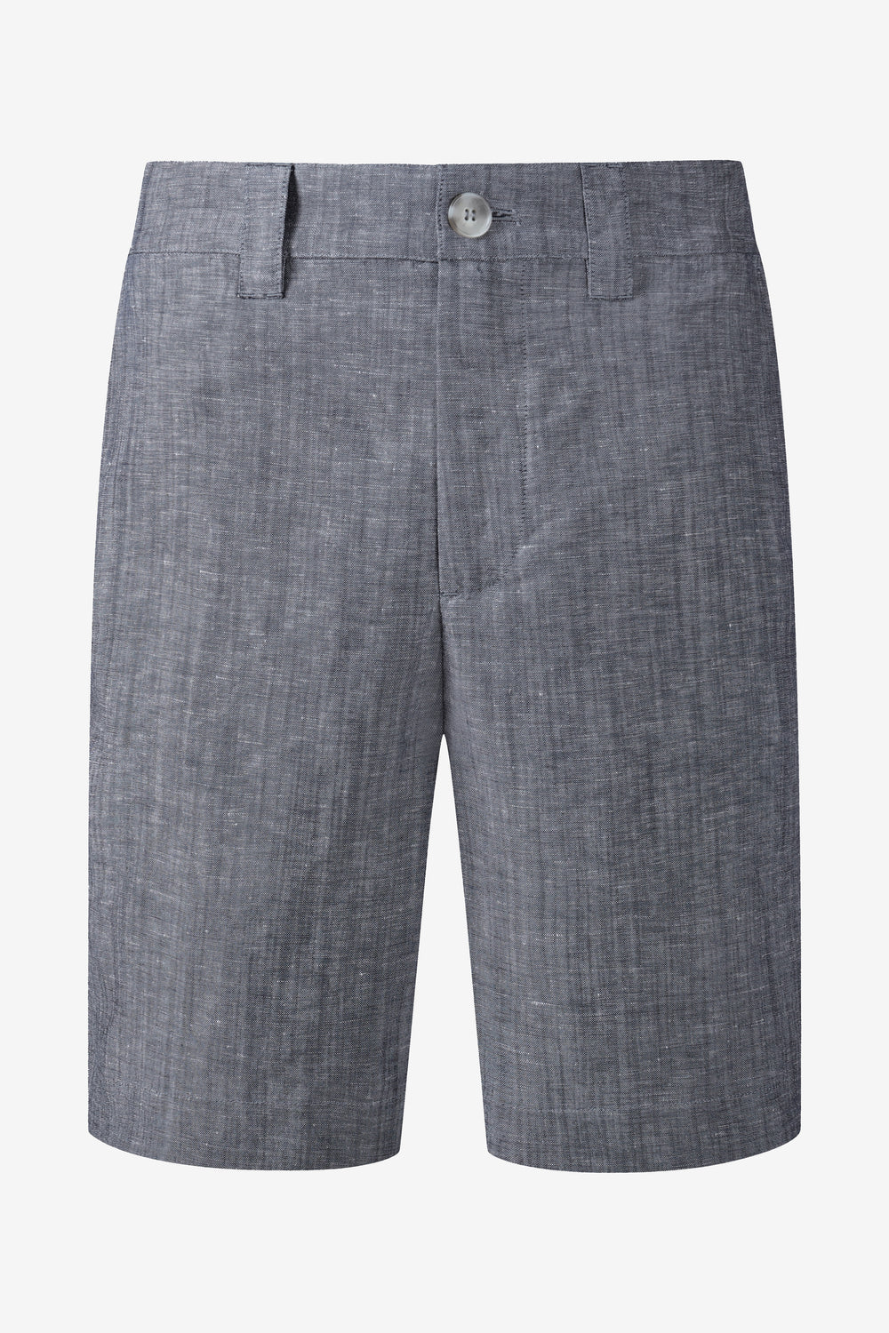 Men’s Linen-Blend Tailored Shorts - Heather Grey