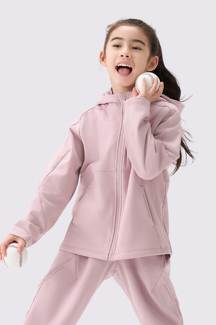 Girls Windproof Cloud-Fleece Jacket
