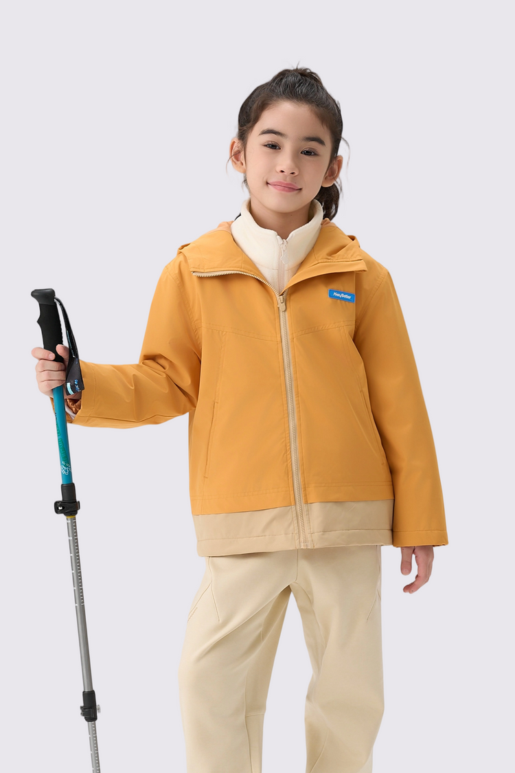 Girls Waterproof Windproof Fleece Jacket