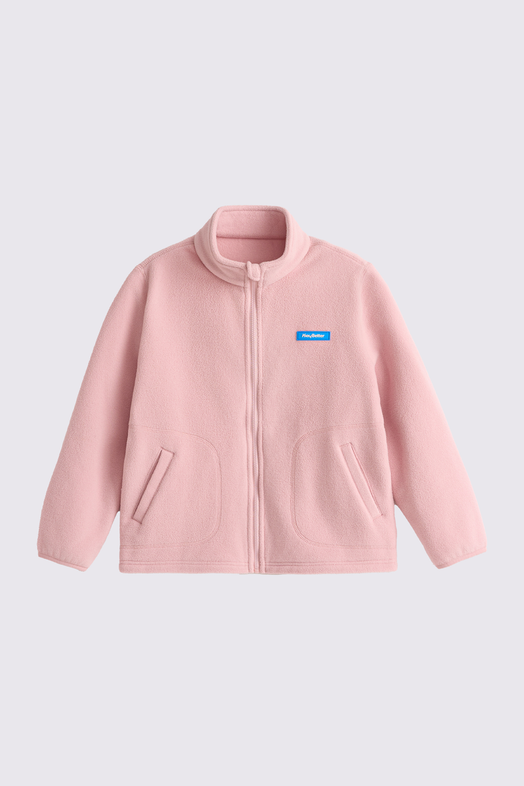 Lightweight Extra-Warm Fleece Jacket - Dusty Rose
