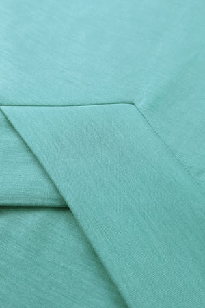 The Crossover Hem Hoodie - Seafoam Blue