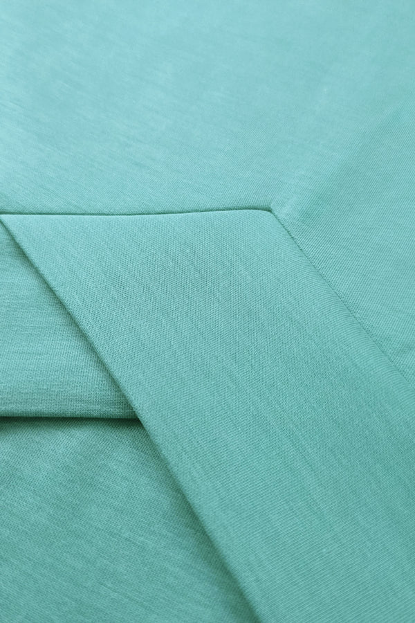 The Crossover Hem Hoodie - Seafoam Blue