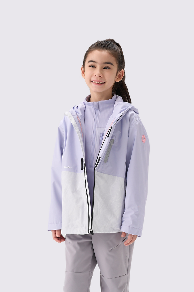 Girls Quick-Dry Grid Fleece Pullover