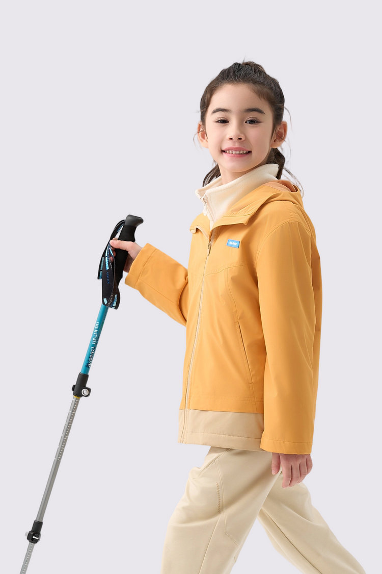 Girls Waterproof Windproof Fleece Jacket