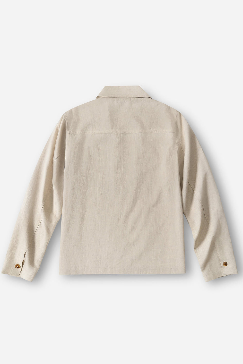 Men’s Linen-Blend Safari Jacket - Driftwood Beige