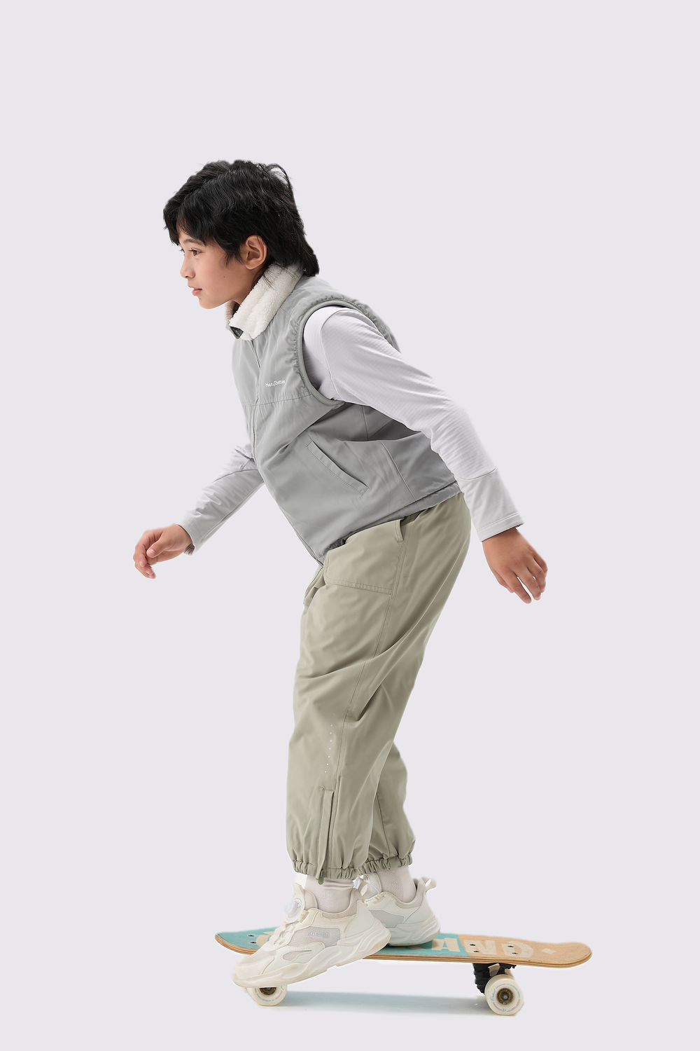 Quick-Dry Grid Fleece Pullover Boys