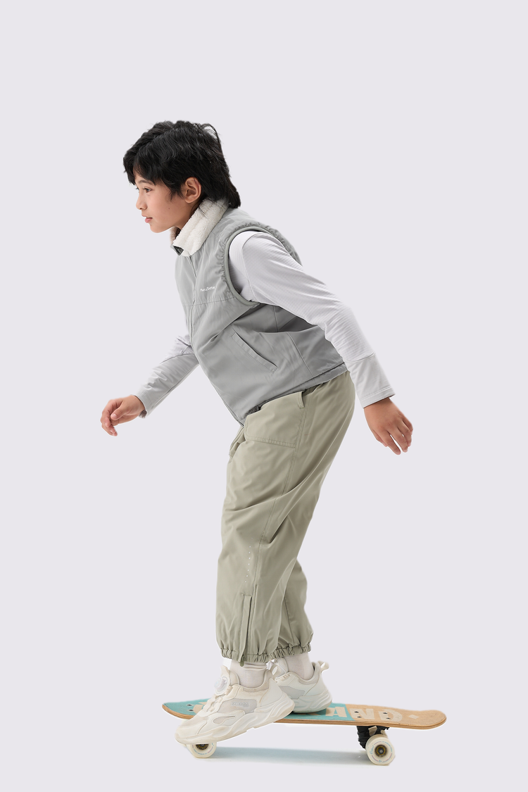 Boys Quick-Dry Grid Fleece Pullover