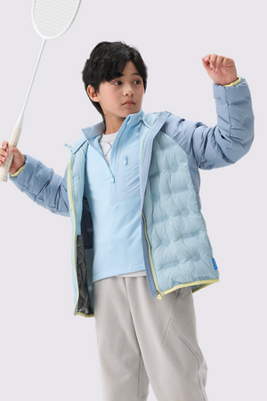 Quick-Dry Grid Fleece Pullover Boys