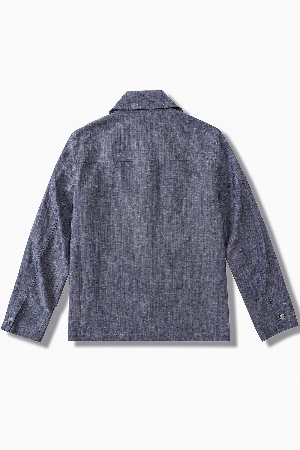 Men’s Linen-Blend Safari Jacket - Heather Grey