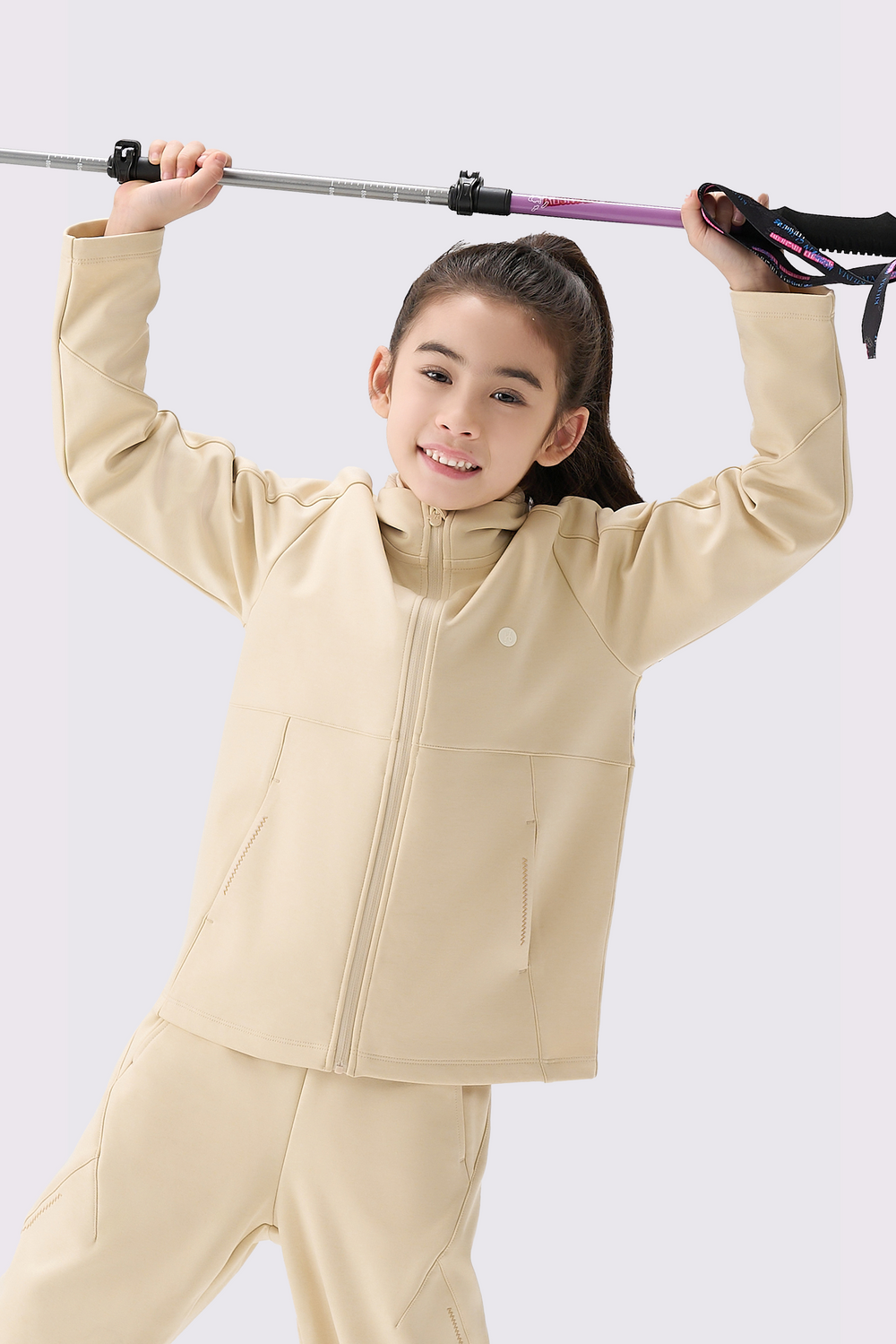 Windproof Cloud-Fleece Jacket - Ivory Beige