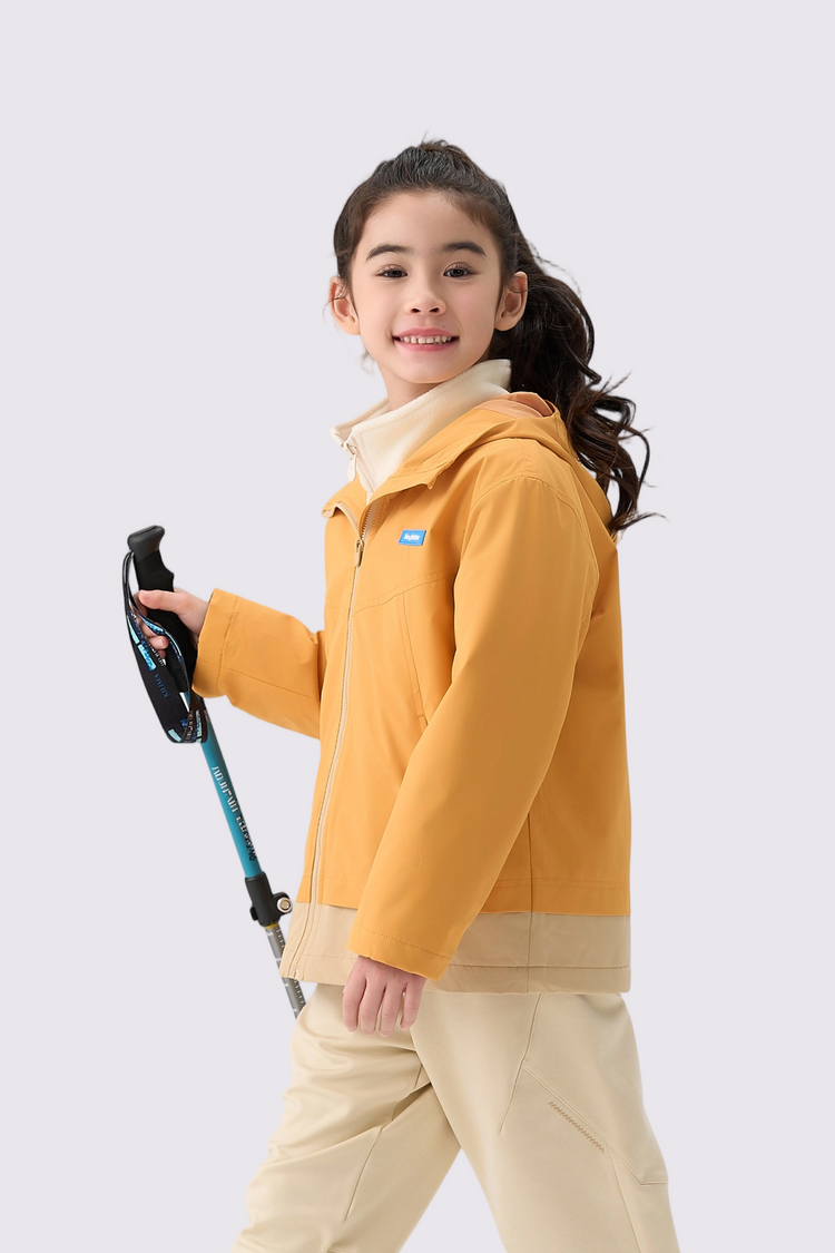 Girls Waterproof Windproof Fleece Jacket