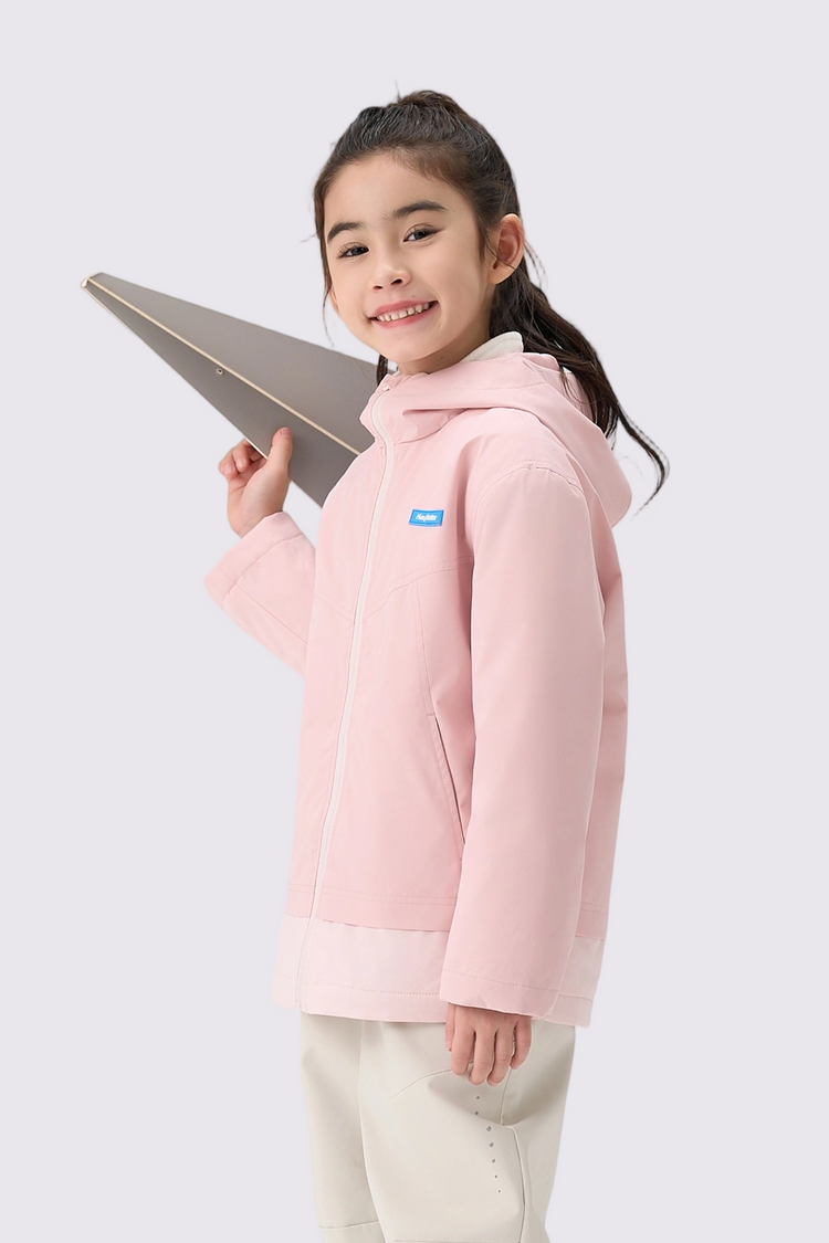 Waterproof Windproof Fleece Jacket - Dusty Rose