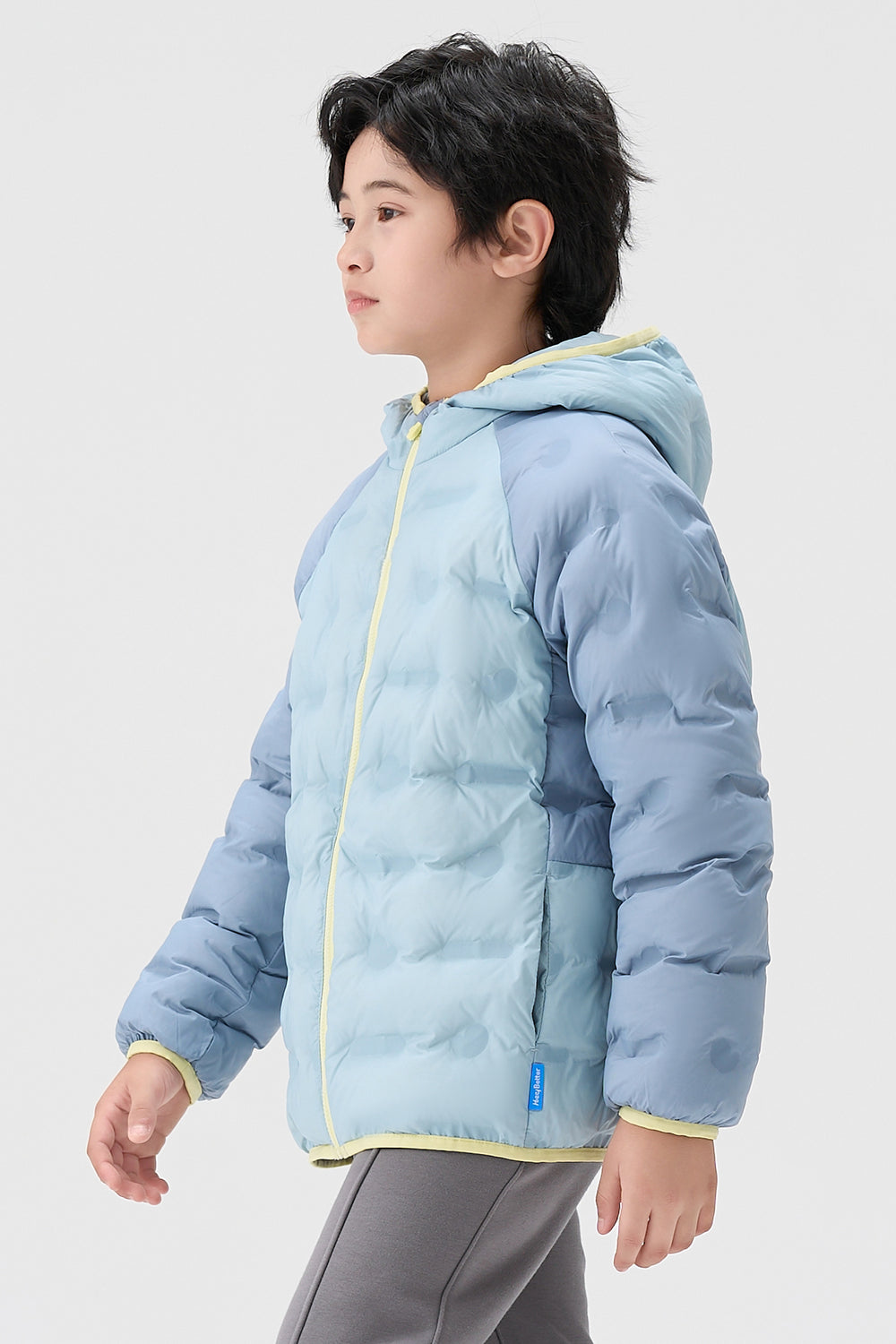 Lightweight Goose Down Hooded Coat Boys