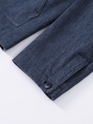 Men’s Utility Denim Overshirt Jacket - Indigo Rinse