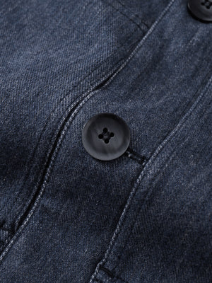 Men’s Utility Denim Overshirt Jacket - Indigo Rinse