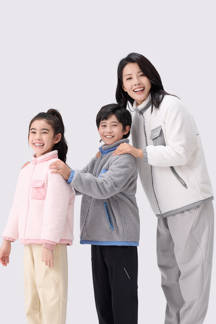 Reversible Cozy Fleece Jacket - Slate Grey