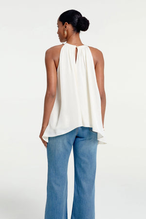 Women’s Asymmetrical Ruffle Halter Top - FAMILYWEAR