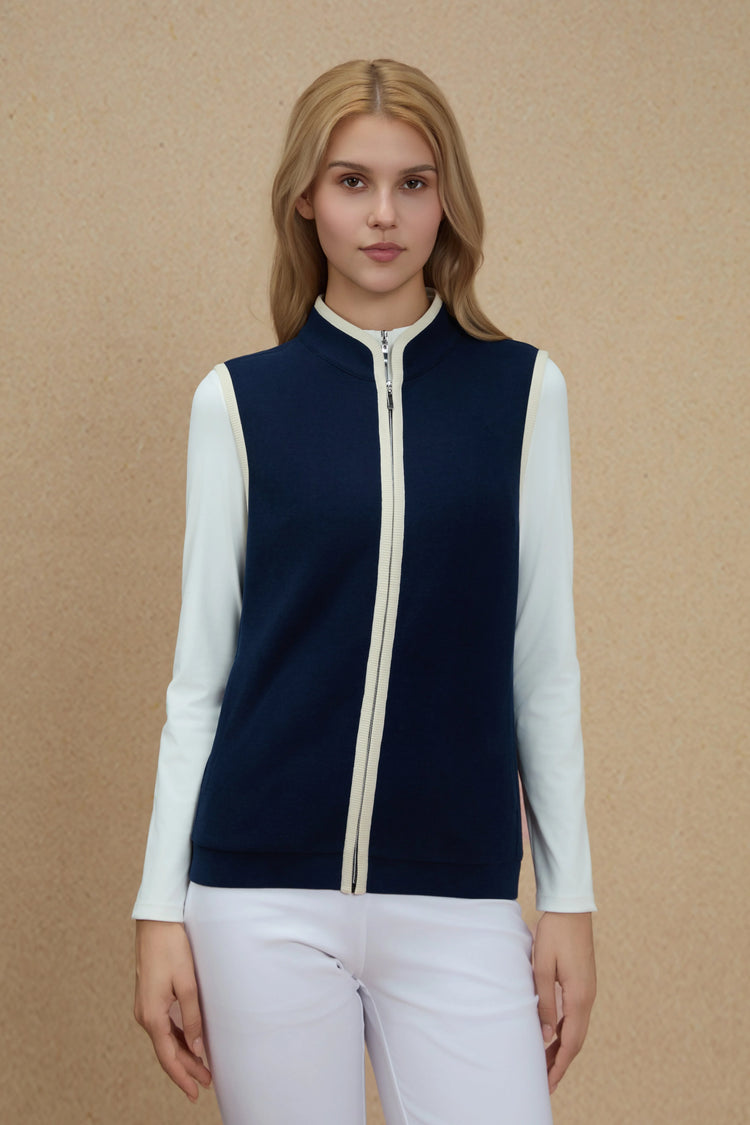 Women’s Zip-Front Vest - FAMILYWEAR