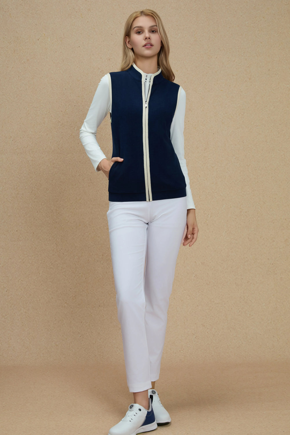 Women’s Zip-Front Vest - FAMILYWEAR