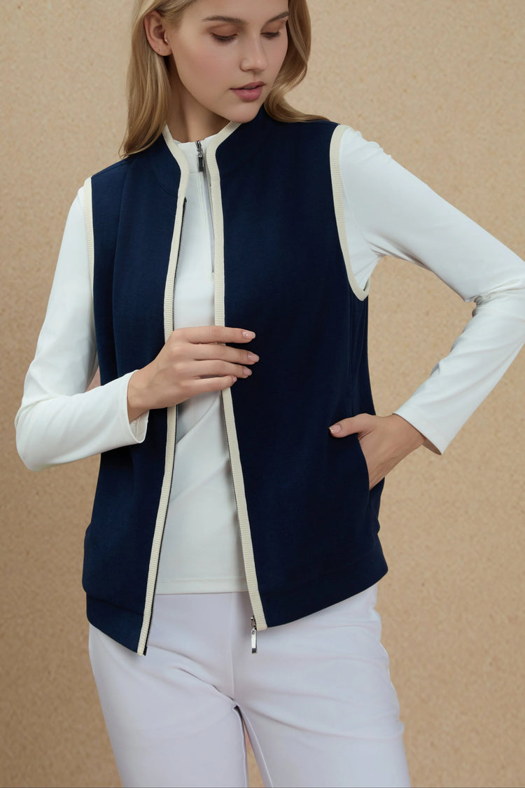 Women’s Zip-Front Vest - FAMILYWEAR