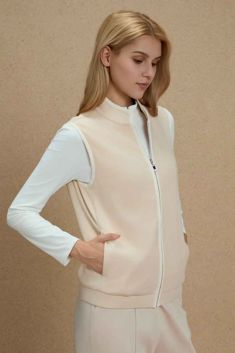 Women’s Zip-Front Vest - Sandstone