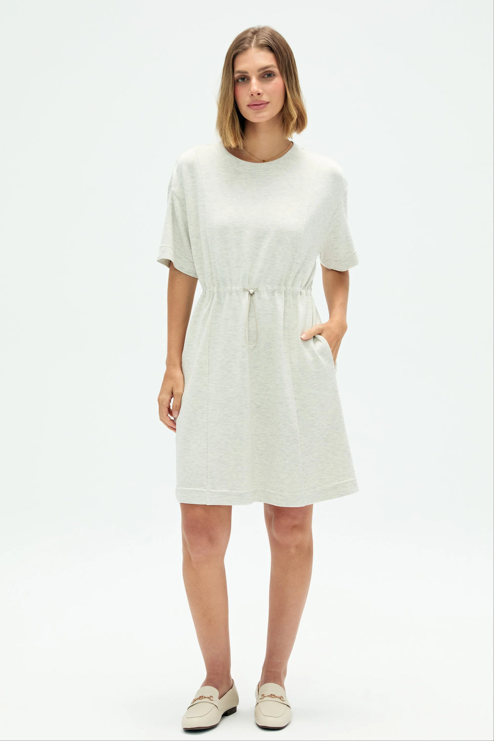 Women’s Cinched T-Shirt Dress - FAMILYWEAR