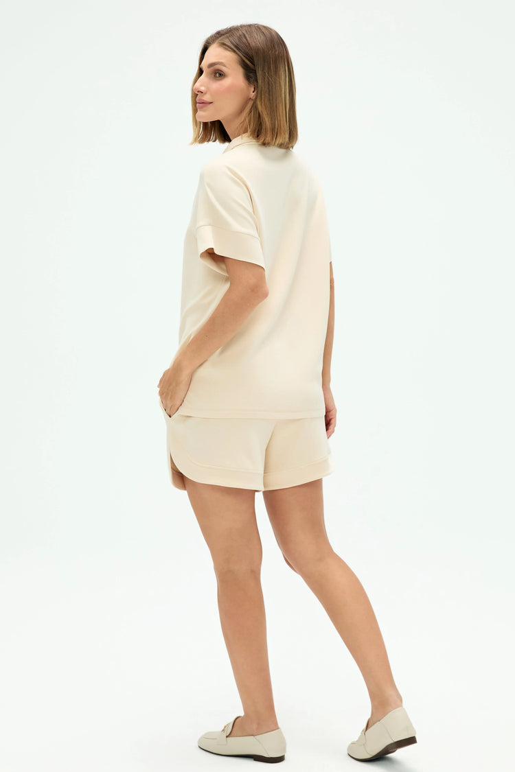 Women’s Half-Zip Lounge Polo - FAMILYWEAR