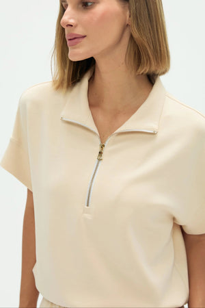 Women’s Short Sleeve Sweat - Soft Oatmilk