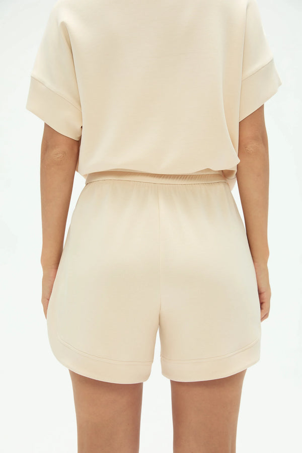 Women’s Tencel™ Lounge Shorts - Soft Oatmilk