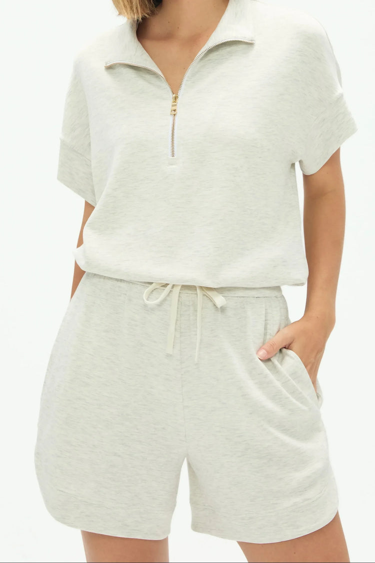 Women’s Short Sleeve Sweat - Heather Mist