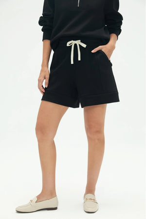 Women’s Structured Lounge Shorts - Jet Black